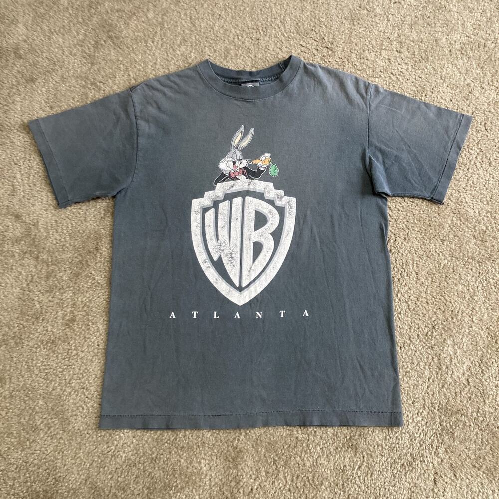 VTG Warner Brothers Studios Atlanta 1991 Bugs Bunny Size L Single Stitch T-Shirt